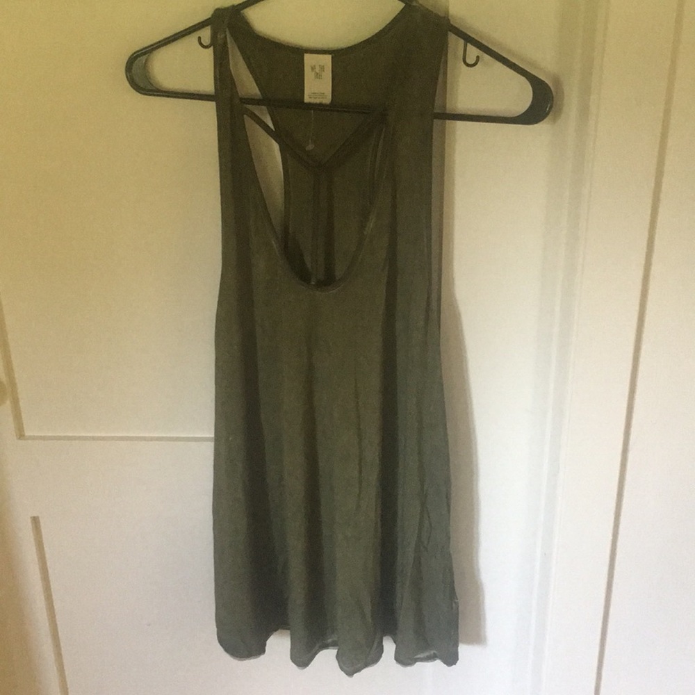 Free People Green Tank Top